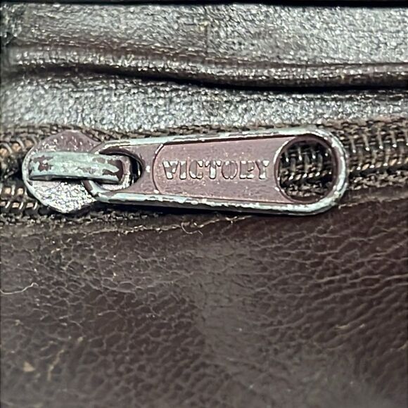 Louis Vuitton Vintage Logo Coated Canvas Key Coin Case Wallet Snap Hooks Zipper - Picture 9 of 10